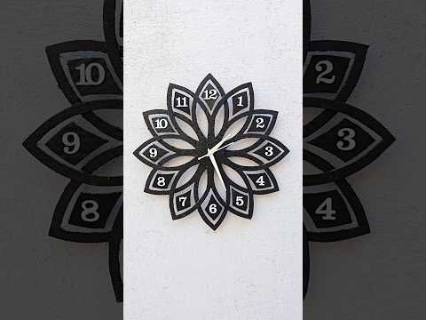 Wall Clock Craft Ideas With Cardboard || Amazing Watch Making For Home || #shorts #watch