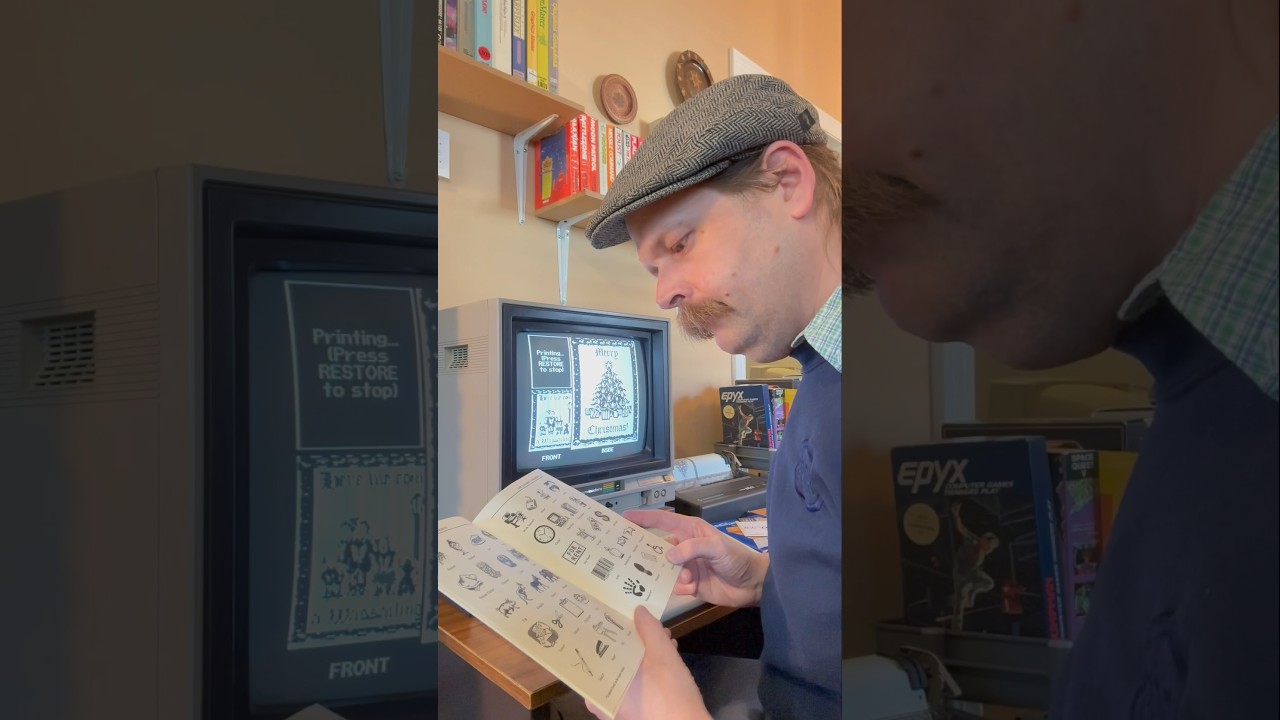 Create Nostalgic Retro Christmas Cards with a Commodore 64 & Dot Matrix Printer 🎄