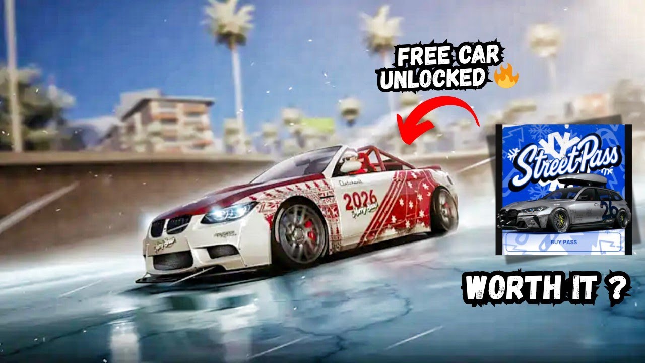 CarX Street Free Car Unlocked 🔥| CarX Street New Battle Pass(Street Pass) Free Car |#stargazer