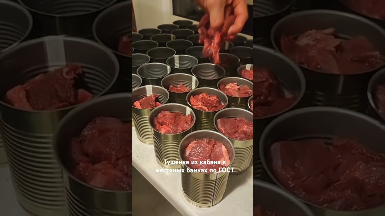 Как приготовить и законсервировать кабанью тушёнку в домашних условиях по ГОСТ 🥩