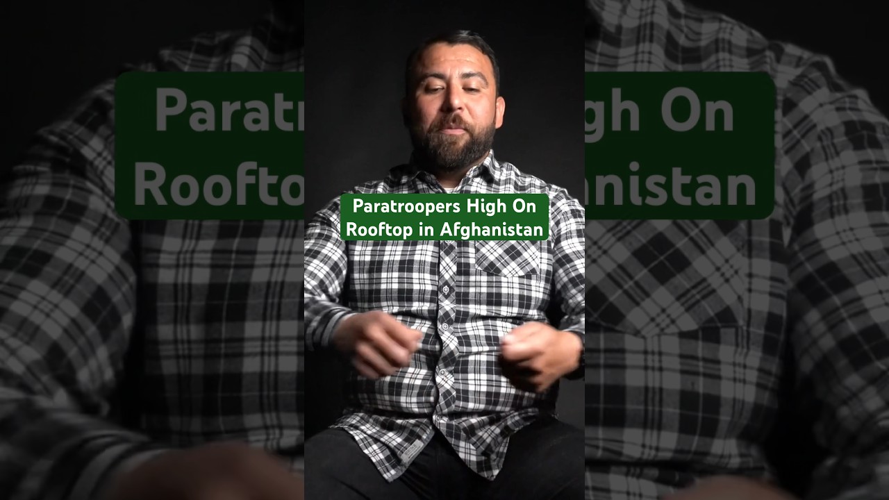 Paratrooper Surprises on Afghan Rooftop ๐ช