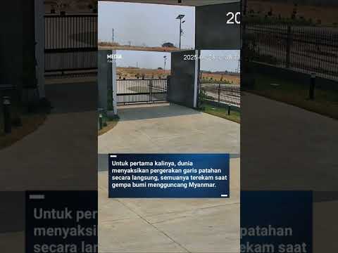 Pertama kalinya lihat pergeseran tanah akibat gempa #shorts source ig : @Mediafakta_ind