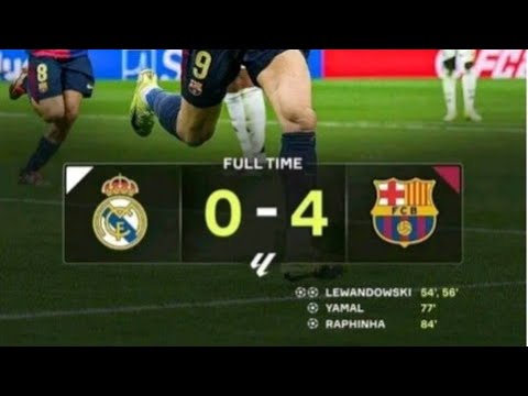 Barcelona's 4-0 Win Over Real Madrid ⚽