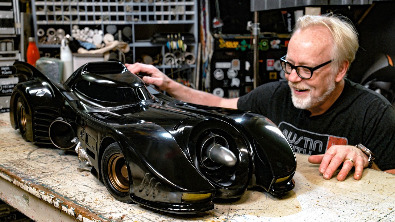 Adam Savage Unboxes 1989 Batmobile 🚗