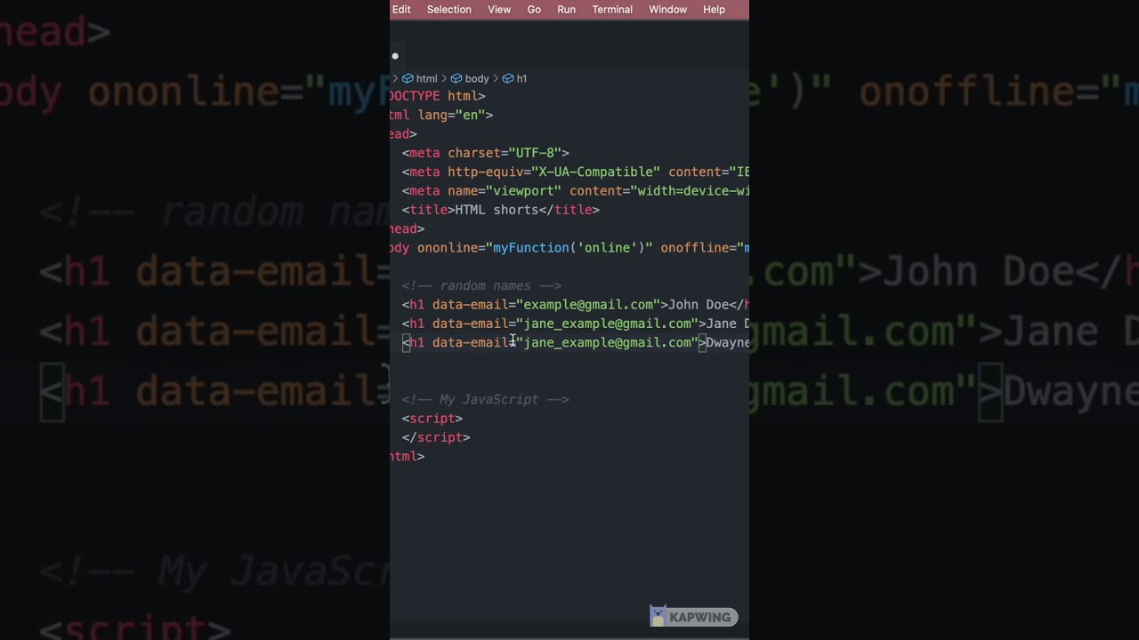 HTML Data Attributes Explained #Shorts