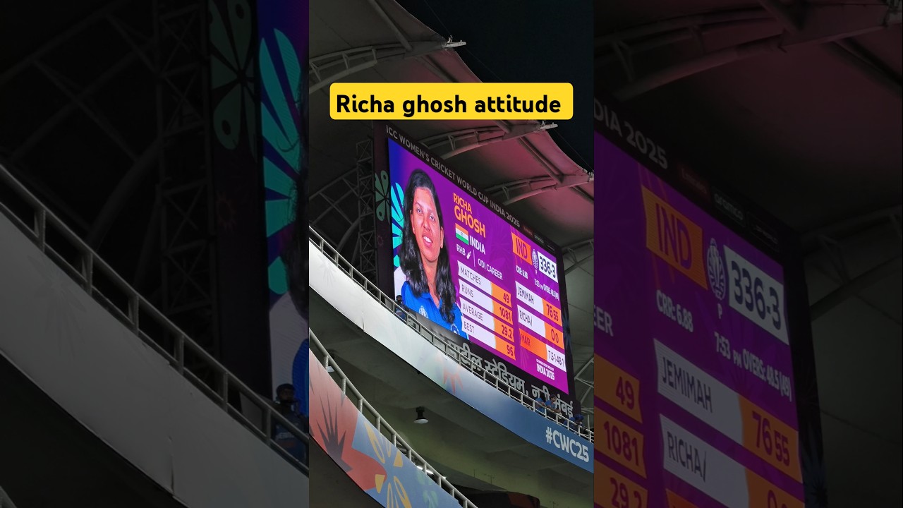 Richa Ghosh's Attitude Shocks Fans! 😱 #Shorts