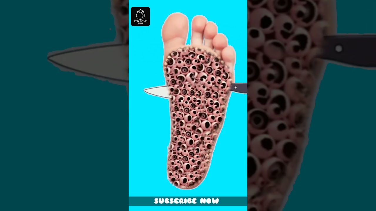 FOOT DEEP CLEANING | ASMR CLEANING VIDEOS | ASMR TREATMENT | BODY CLEANING | ASMR ANIMATION