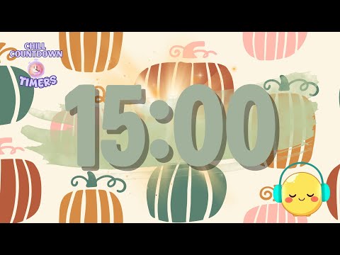 15 Minute Fall Boho Chill Countdown Timer with Lofi Beats for Focus & Relaxation