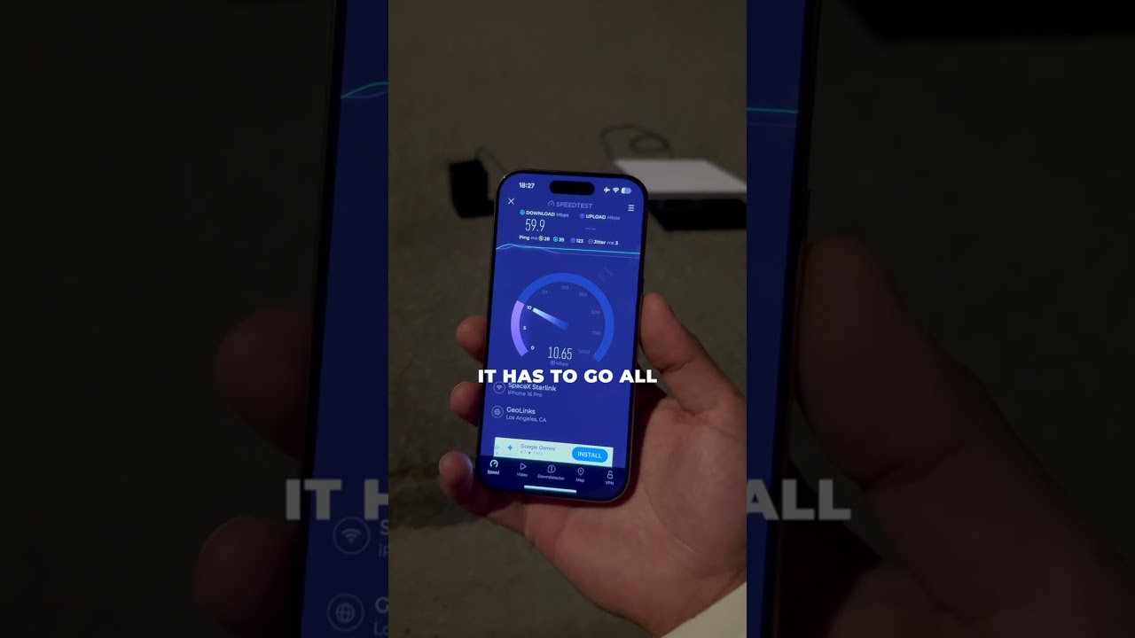 Starlink Mini Speed Test in LA 🚀