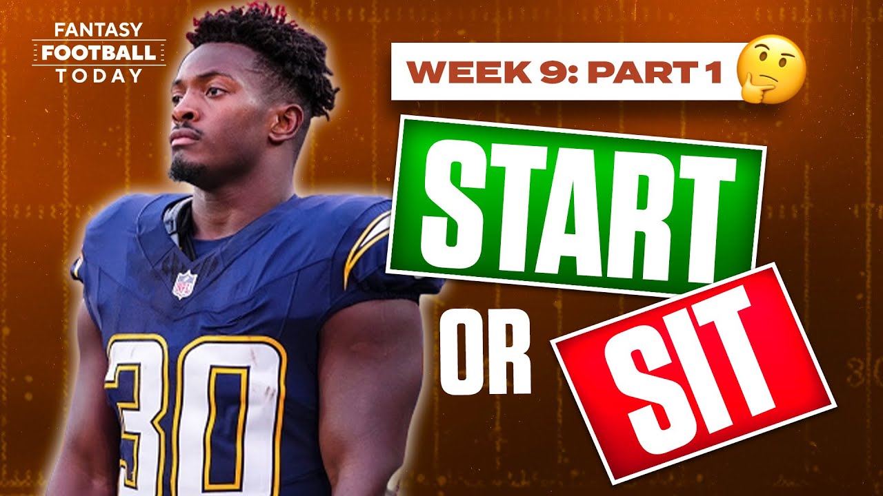 Week 9 Fantasy Football Start & Sit Tips 🏈