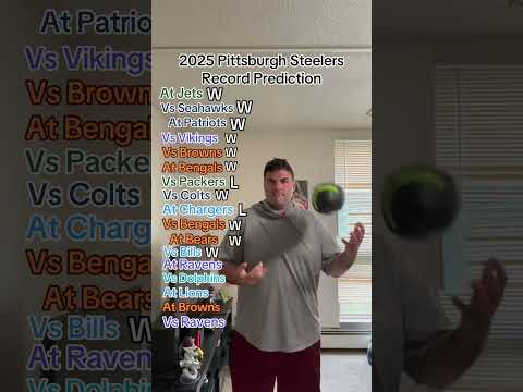 2025 Pittsburgh Steelers Record Prediction #pittsburghsteelers #nfl #football