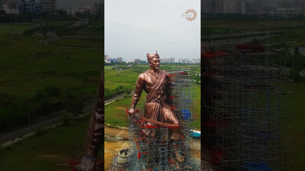 Liberals’ Wake-Up Call: Massive Statue of Dharmveer Chhatrapati Sambhaji Maharaj Unveiled 🔥