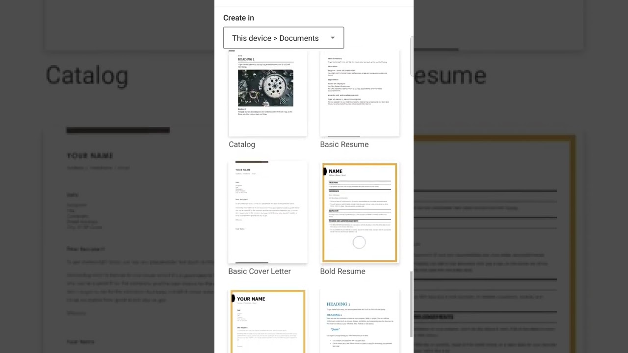 Create CV & Resume on Mobile with MS Word 📱