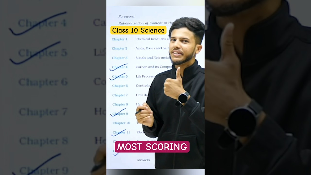 Top Scoring & Important Class 10 Science Chapters π | Quick Guide