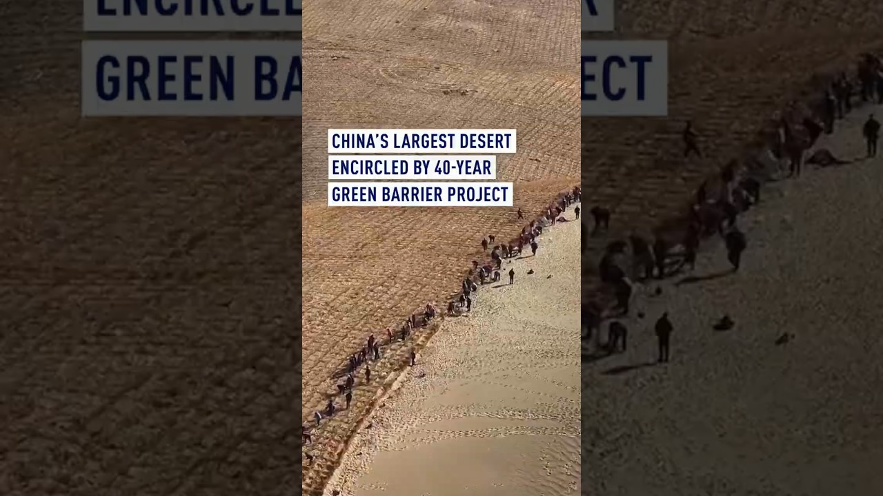 Xinjiang Completes 40-Year Green Barrier to Encircle Taklimakan Desert 🌱
