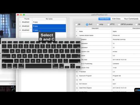 Copy EXIF data [Date&Time] to Other Files Free on Mac (1/2)