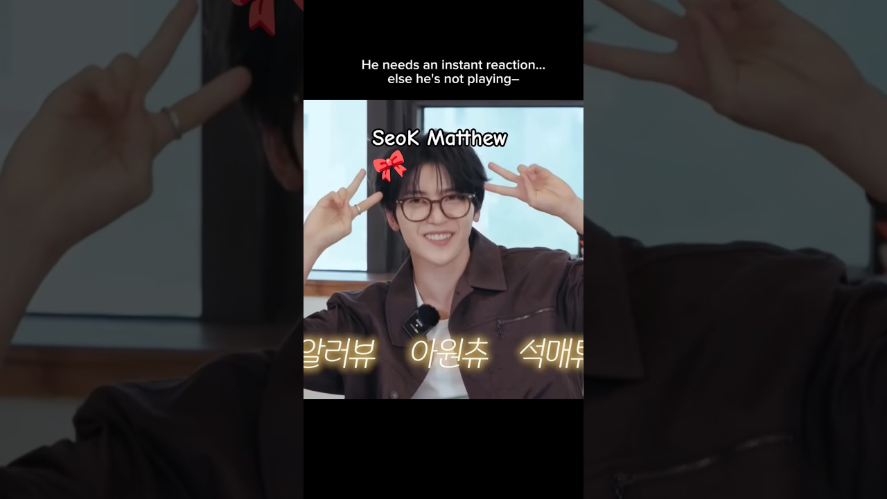 Adorable Seok Matthew Highlights from ZeroBaseOne’s Funny & Cute Moments! 💖