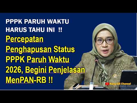 PPPK Paruh Waktu Dihapus 2026? MenPAN-RB Jelaskan