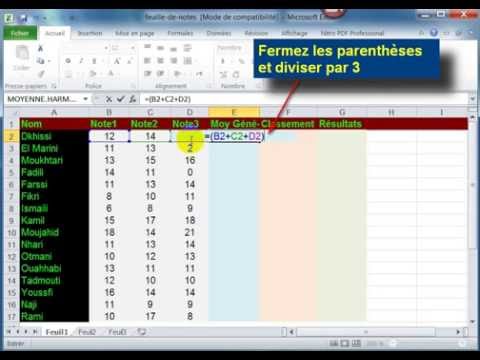 Calculer la Moyenne en Excel 2010 📊
