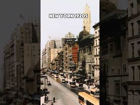 New York City in 1920 - Restored Footage. #1920s #newyorkcity #vintage #restore #historicalfootage