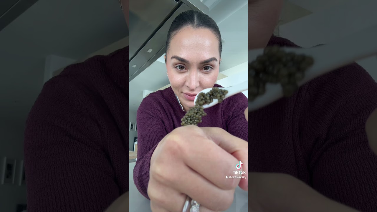 Relaxing Caviar ASMR Experience 🥂 | Satisfying Foodie Sensations