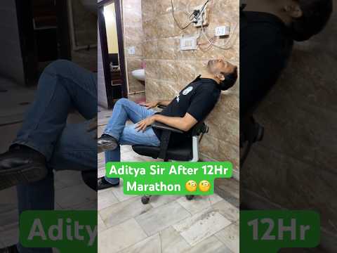 Aditya sir after 12Hr Marathon Class #shorts #pw #marathon