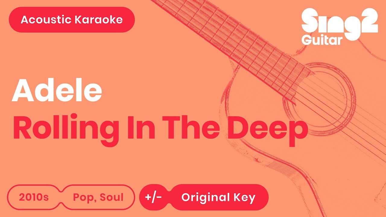 Rolling In The Deep Karaoke | Adele (Acoustic Version)