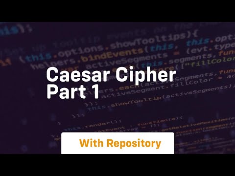 Caesar cipher part 1