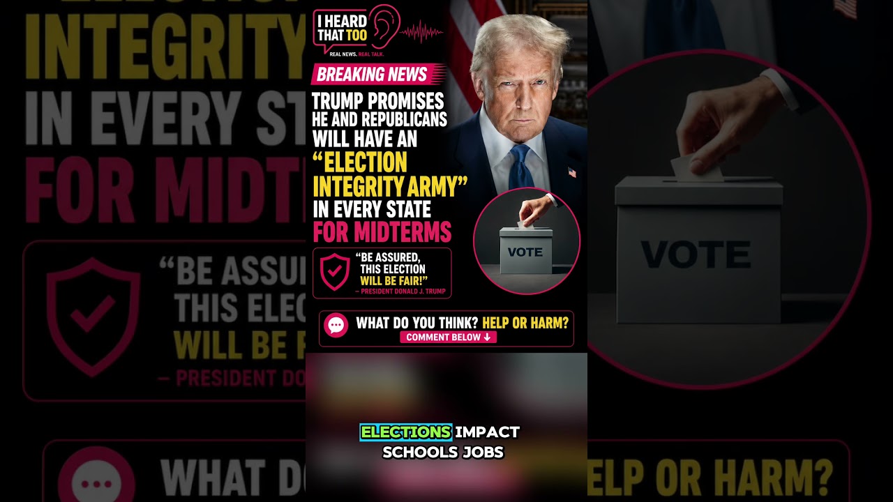 Trump Launches 'Election Integrity Army' for 2026 🇺🇸