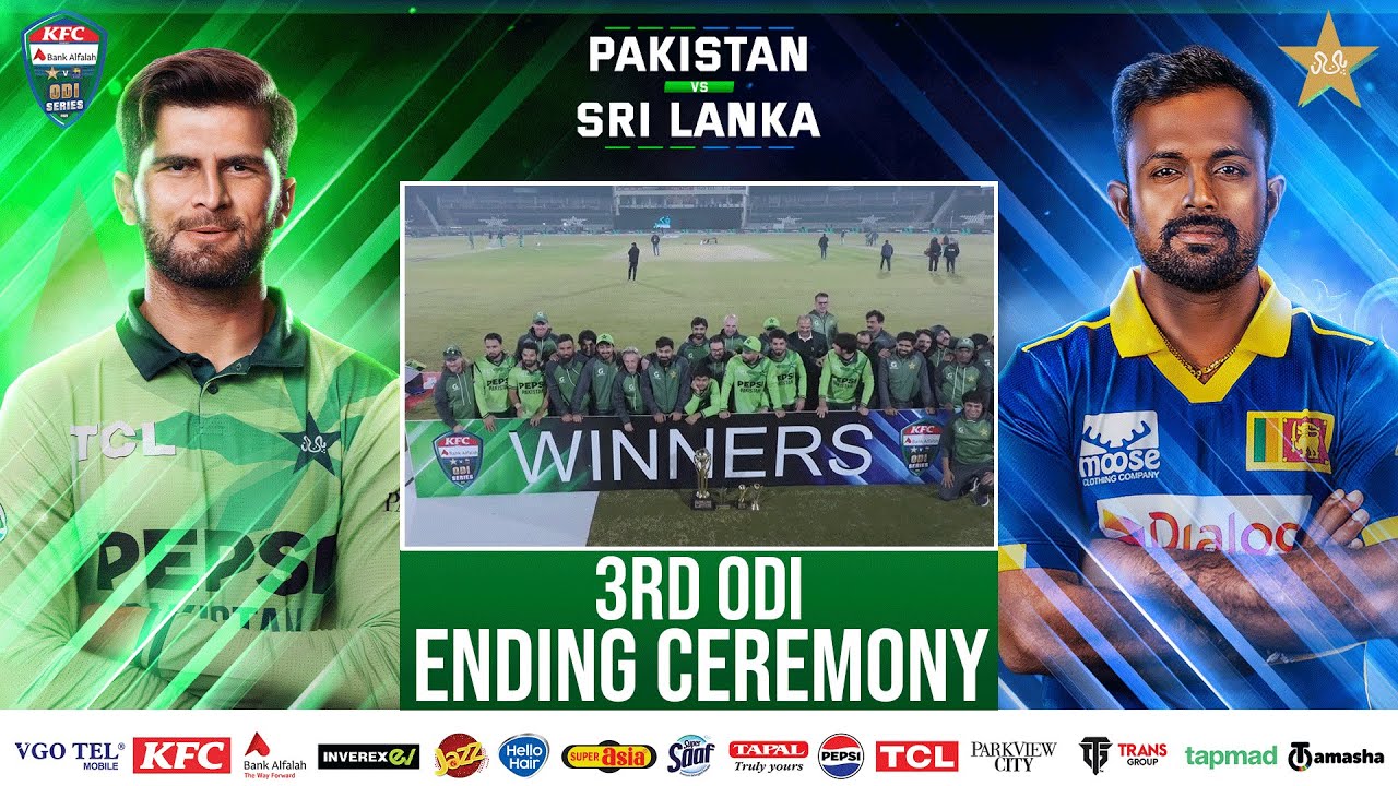 Pakistan vs Sri Lanka 3rd ODI Post-Match Ceremony π