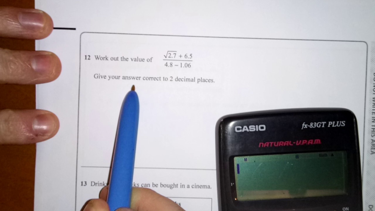 Correct Use of a Calculator and Rounding Principles for GCSE (9-1) Exam