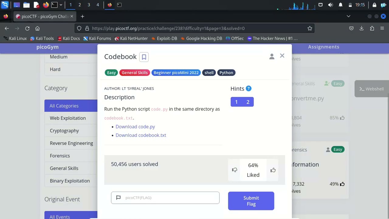 picoCTF Codebook Challenge Walkthrough 🗝️ | Beginner-Friendly Guide to General Skills