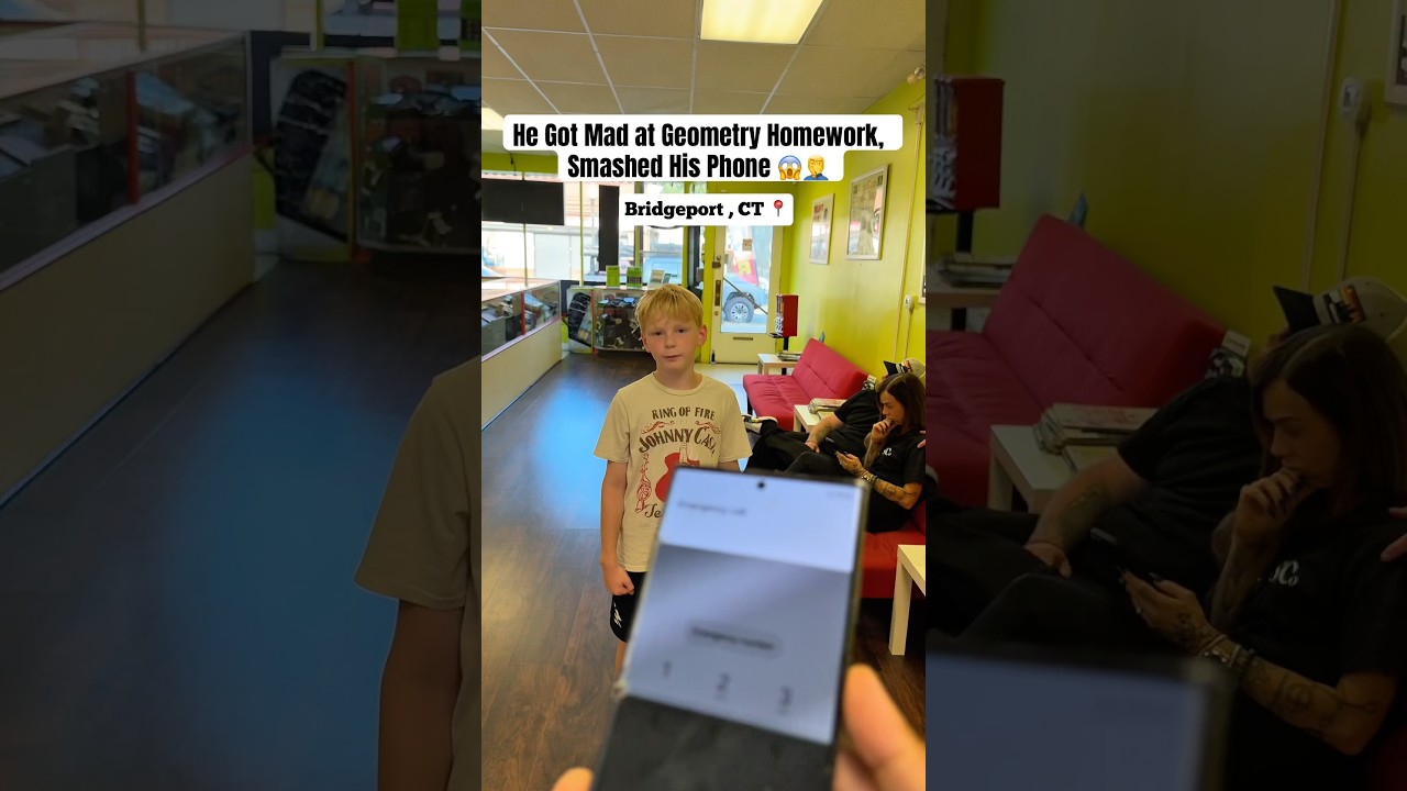 His Reaction to Geometry Homework Will Surprise You! ๐ฑ #shorts