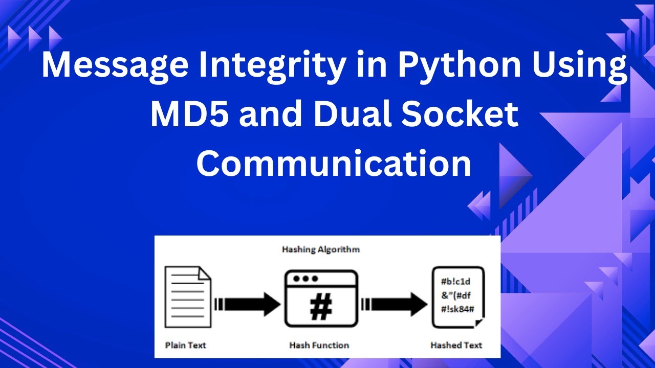Python Socket Communication: Send Message & MD5 🔒