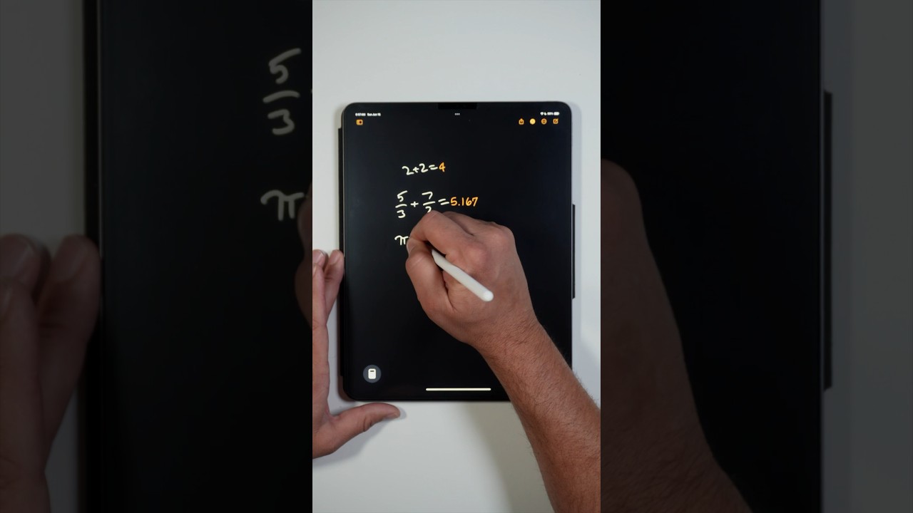 iPadOS 18: Enhanced Math Notes App in Calculator