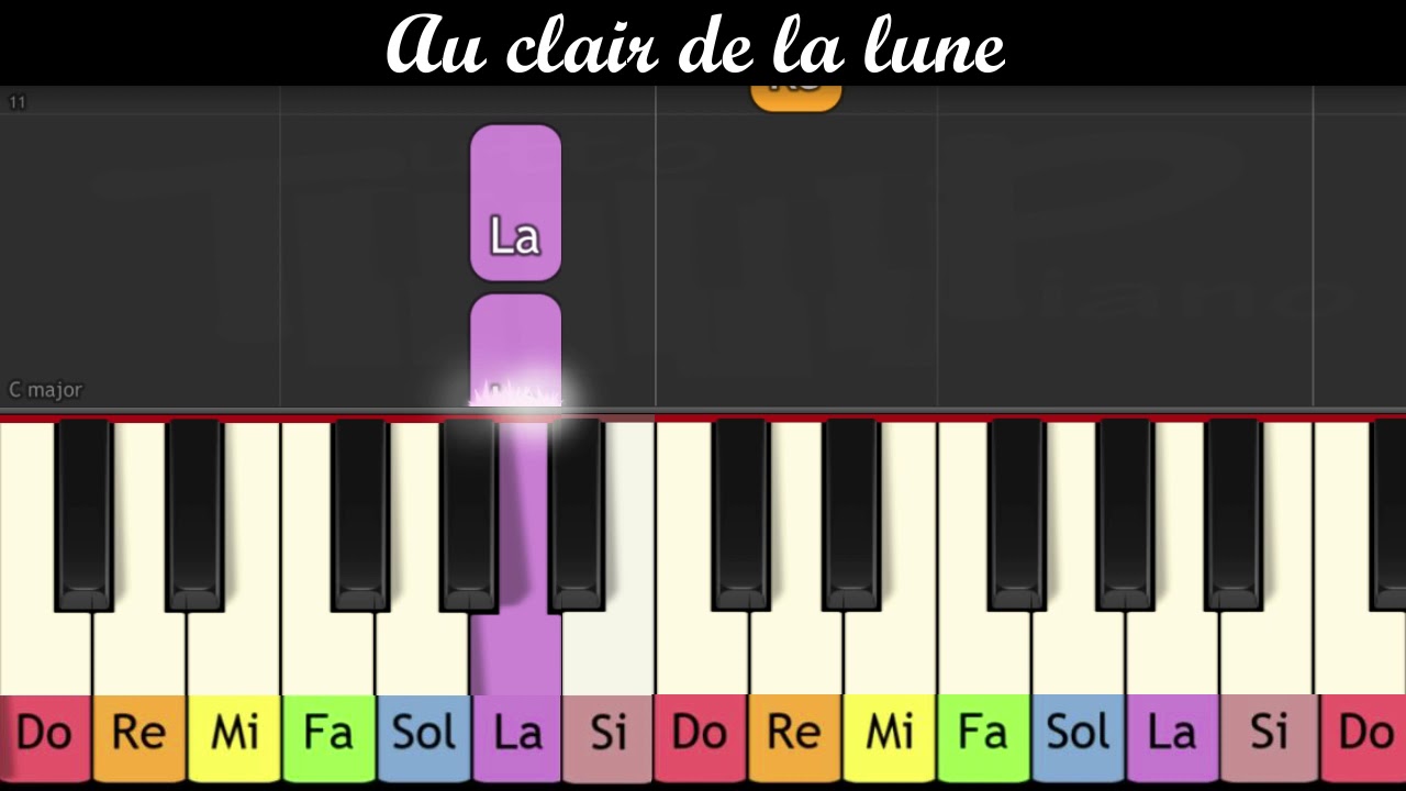 Piano pour enfants : Au clair de la lune 🎹