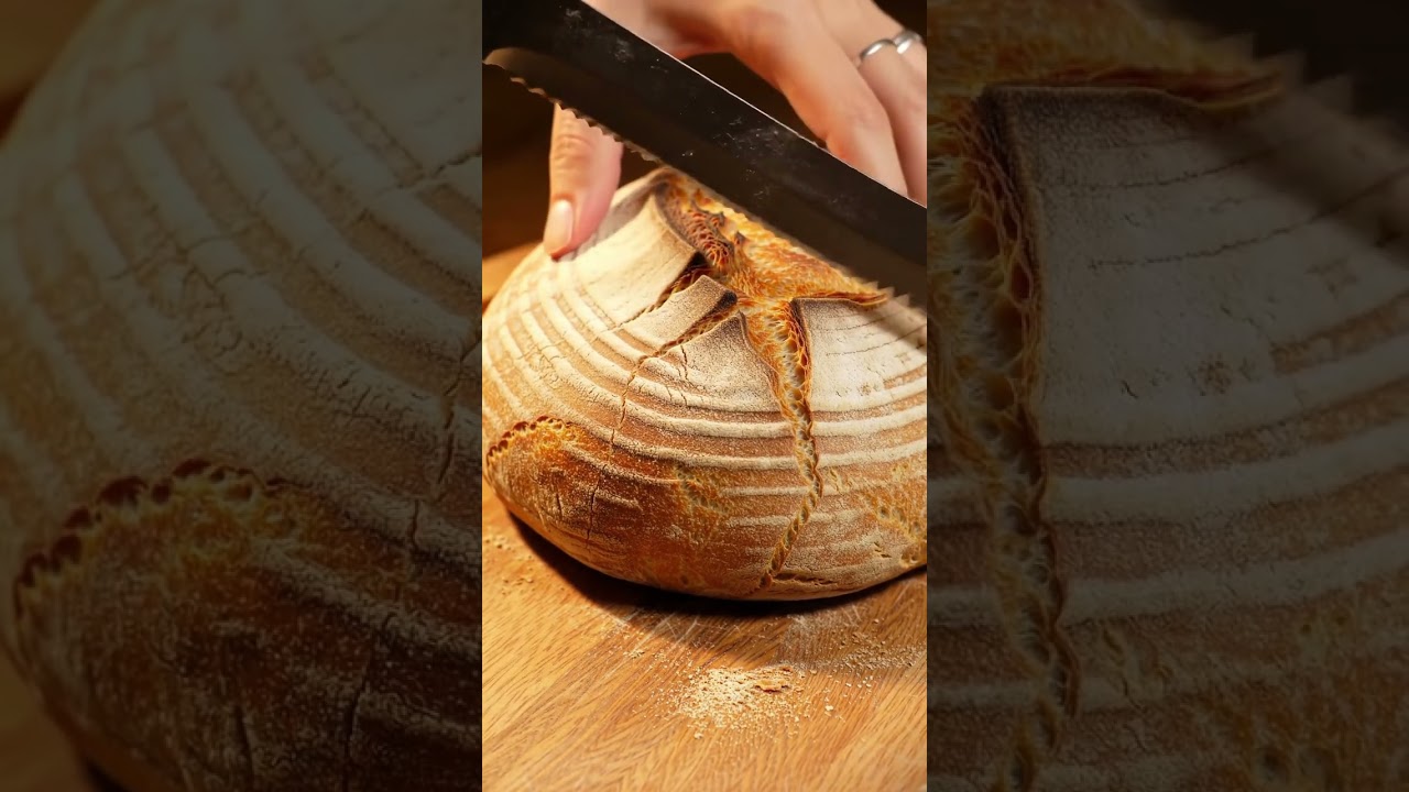 ASMR Bread Cutting - Satisfying & Artistic 🎥