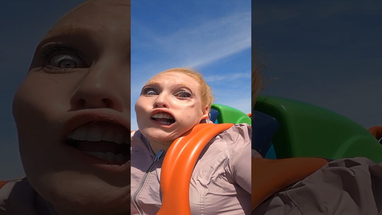 Experience the Thrill: Front Row on a 128mph Roller Coaster at Six Flags! π’