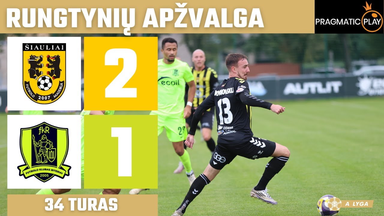 34 FA Šiauliai vs. Riteriai | A Lyga 2025 Match Highlights ⚽