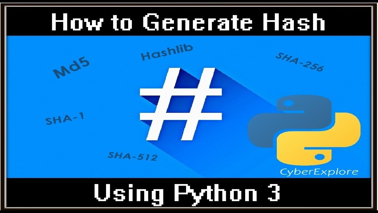 Python Hashing with hashlib: MD5, SHA1, SHA256 & SHA512