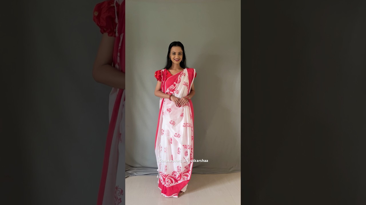 Navratri Day 5: Bengali Saree Draping Styles✨