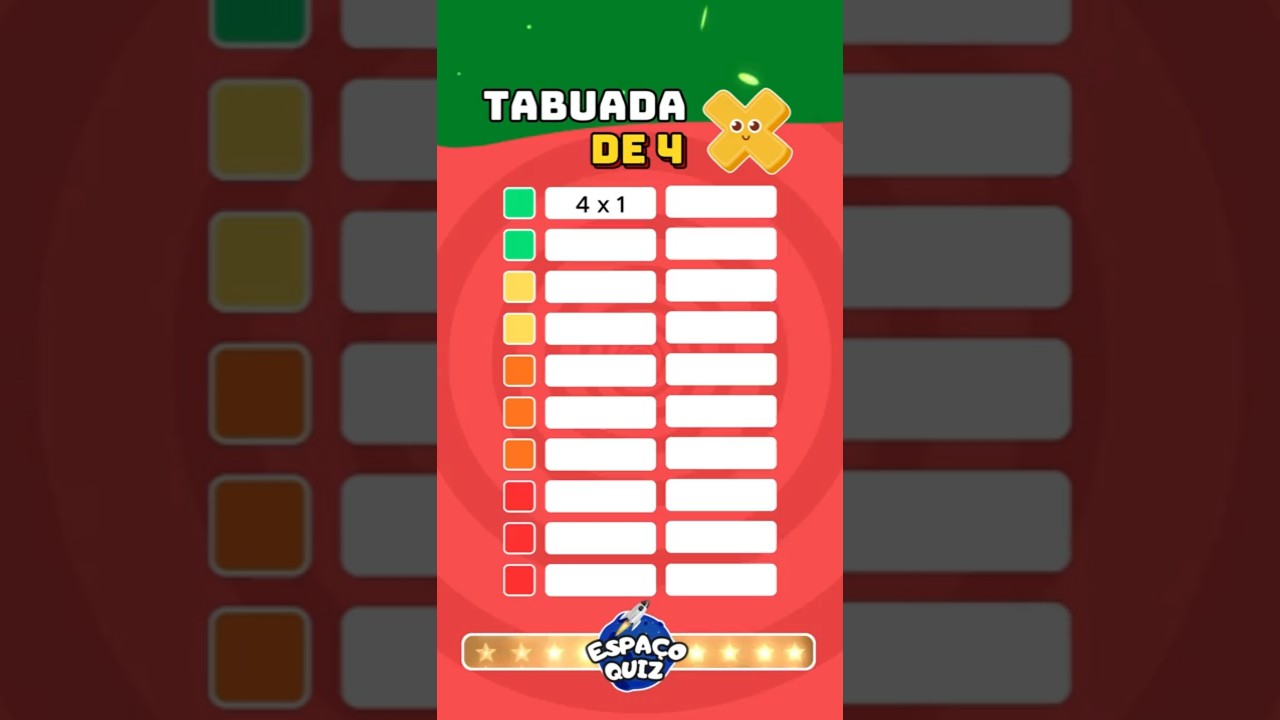Desafie sua Matemática com a Tabuada de 4! 🧮
