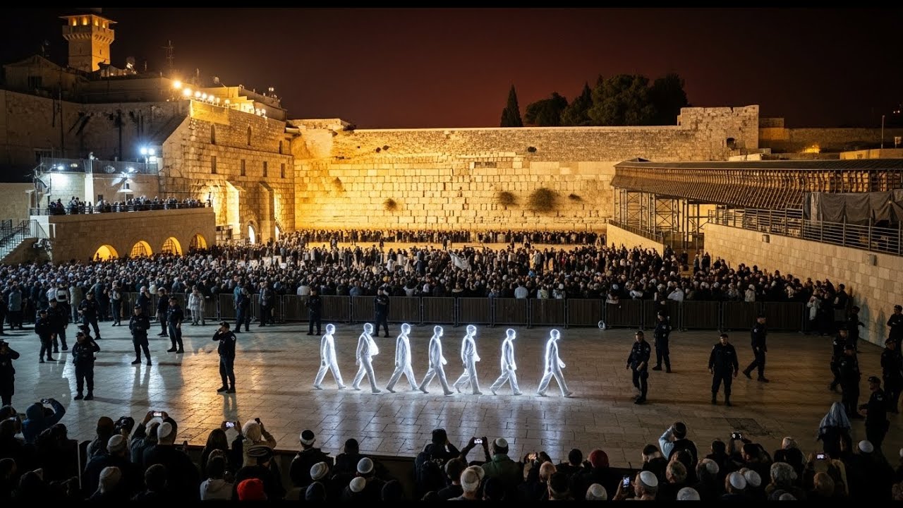 Seven Figures Reported Walking Through Jerusalem at 6:66 Today