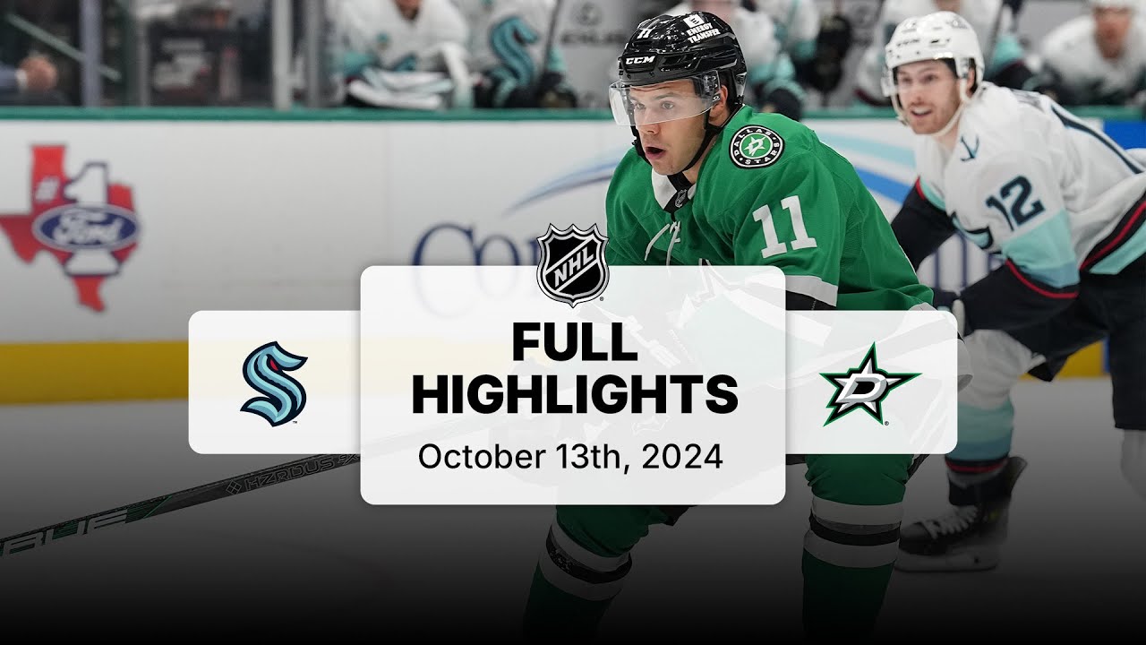 Kraken vs Stars | Oct 13, 2024 NHL Highlights 🏒
