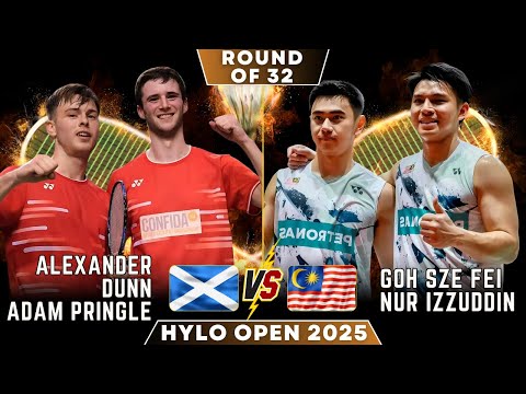 🔥HIGHLIGHTS🔥‼️ Dunn/Pringle (SCO) VS GOH Sze Fei/Nur IZZUDDIN (MAS) | Hylo Open 2025 | HD QUALITY