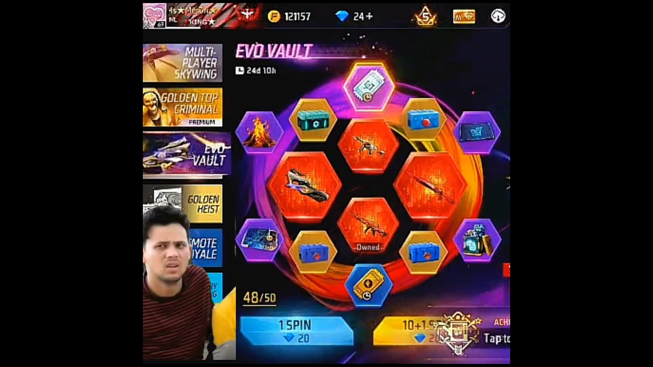 New EVO Vault & Gun in Free Fire 🔥