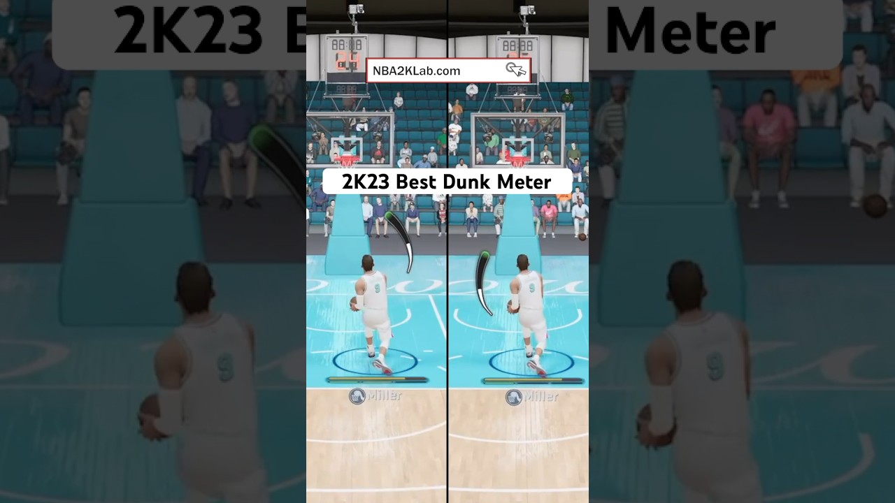 NBA 2K23 Best Dunk Meter + How to Contact Dunk in 2K23 #nba2k23 #2k23 #2k