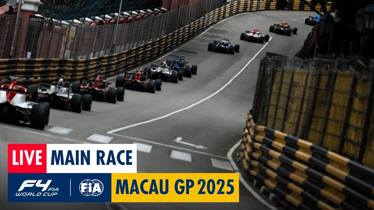 Live FIA F4 Macau GP 2025 Race 🏎️