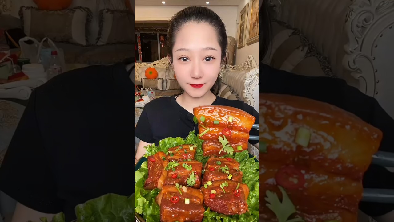 3 Kg Braised Pork Belly Eating Challenge 🍽️