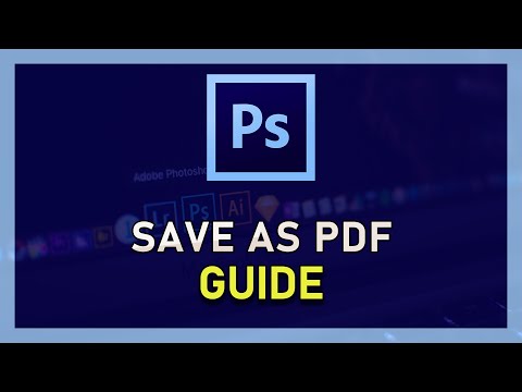 Photoshop CC - How to Save As PDF - Export File as PDF